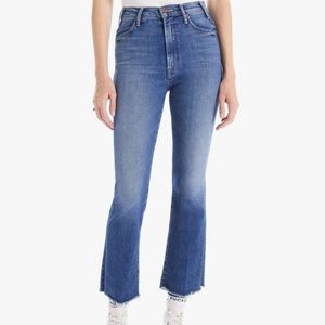 MOTHER Hustler Ankle Fray Jeans in Wishful Drinking - Size 26